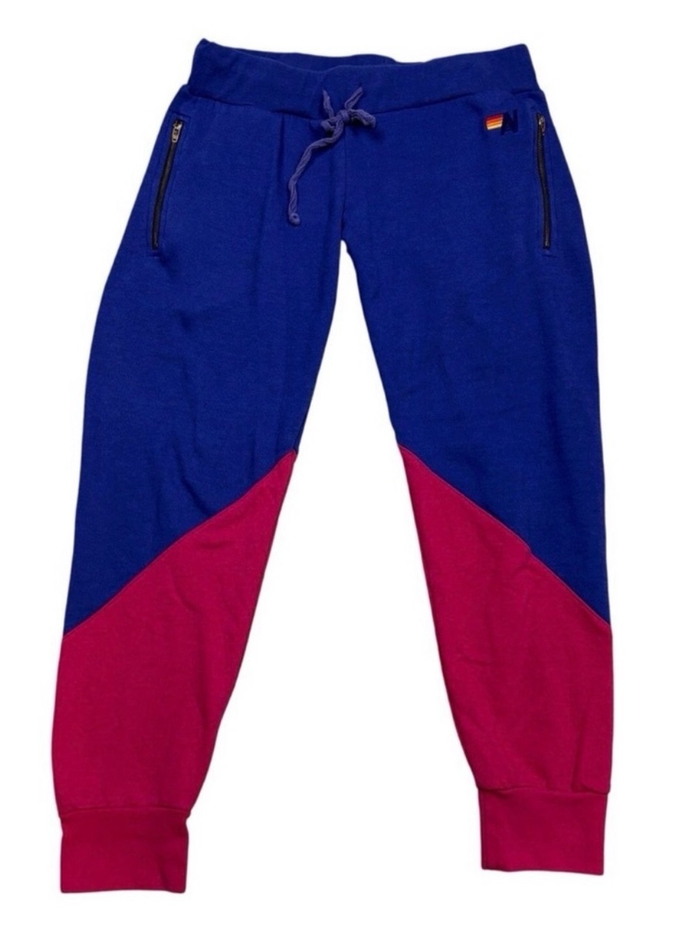 Aviator Nation Blue and Pink Joggers